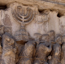 Temple Menorah Plundered